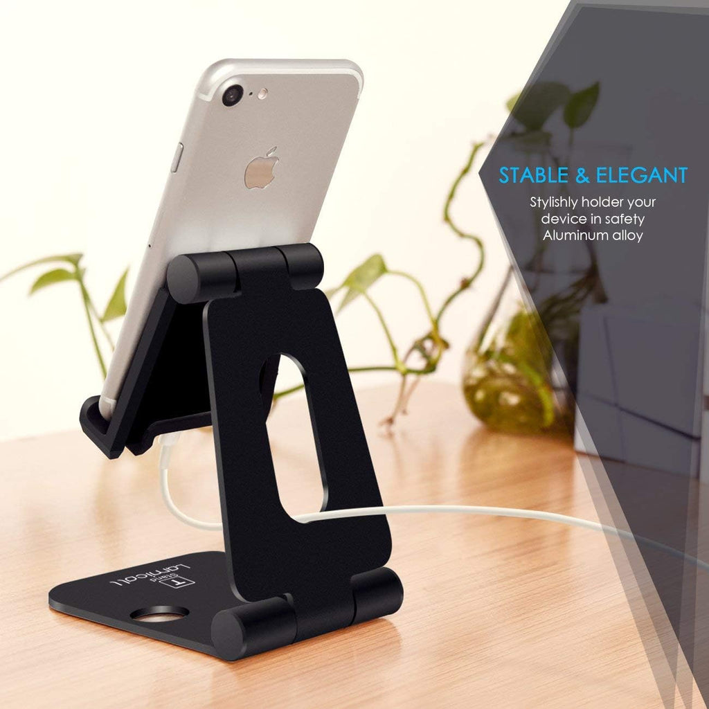 Adjustable Phone Tablet Stand, Playstand for Switch, Foldable Desk Holder Dock, Compatible with Ipad Mini, 9.7'' Ipad Pro Air, Phone 12 Mini 11 Pro Xs Xs Max Xr X 8 7 6 6S plus SE (4-10'')