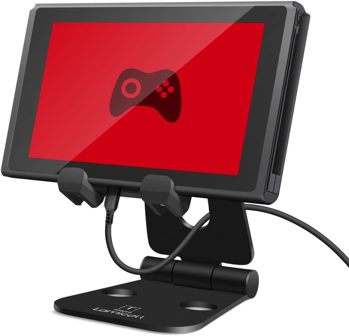 Adjustable Phone Tablet Stand, Playstand for Switch, Foldable Desk Holder Dock, Compatible with Ipad Mini, 9.7'' Ipad Pro Air, Phone 12 Mini 11 Pro Xs Xs Max Xr X 8 7 6 6S plus SE (4-10'')