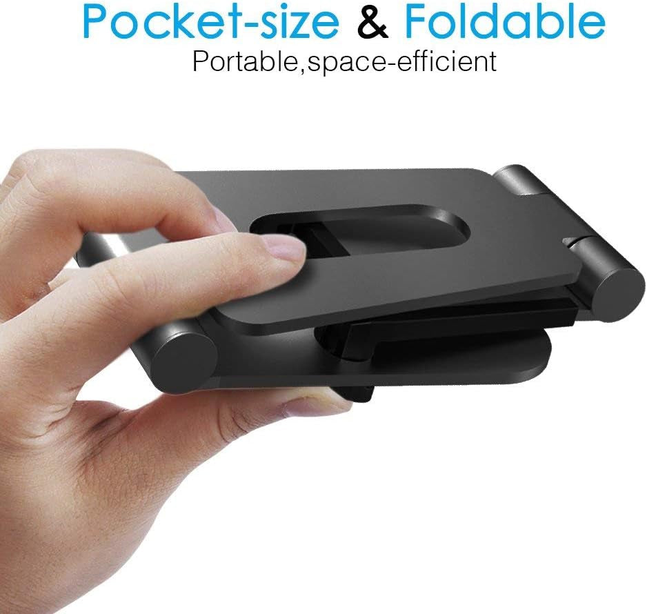 Adjustable Phone Tablet Stand, Playstand for Switch, Foldable Desk Holder Dock, Compatible with Ipad Mini, 9.7'' Ipad Pro Air, Phone 12 Mini 11 Pro Xs Xs Max Xr X 8 7 6 6S plus SE (4-10'')